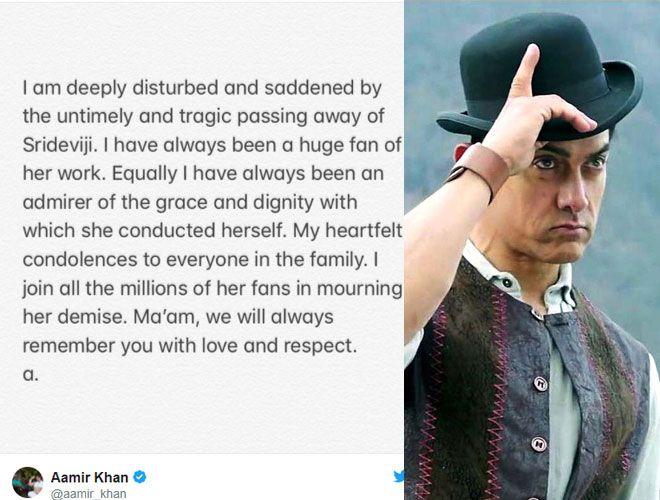 Celebs Pays Tribute to Legendary Actress Sridevi Kapoor