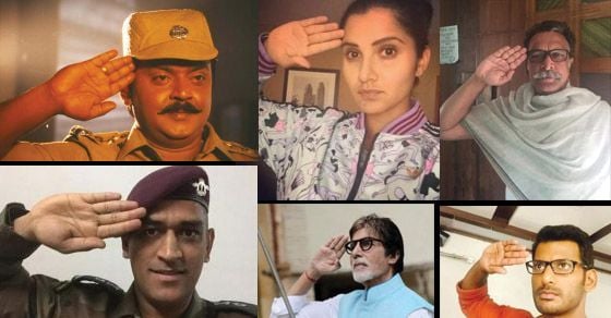 Celebs Salute Selfie For Independence Day Photos