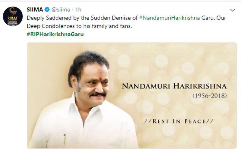 Celebs Tweets Pay Tribute to Nandamuri Harikrishna