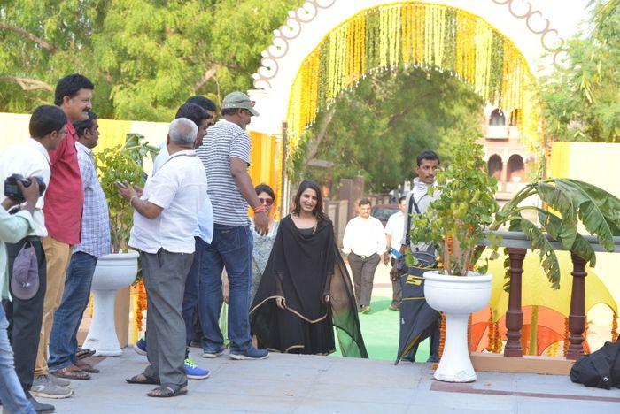 Celebs at Balakrishnudu Movie Sets Locations Photos