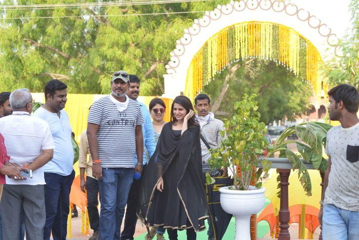 Celebs at Balakrishnudu Movie Sets Locations Photos