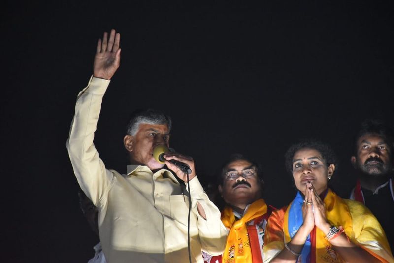 Chandrababu Naidu Road Show Photos