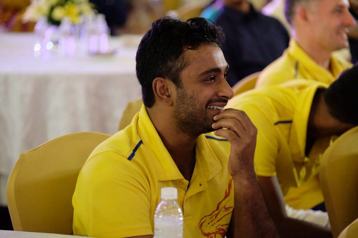 Chennai Super Kings Celebrations in Flight Photos