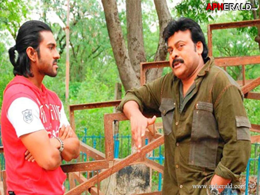 Chiranjeevi with Ramcharan Unseen Collection