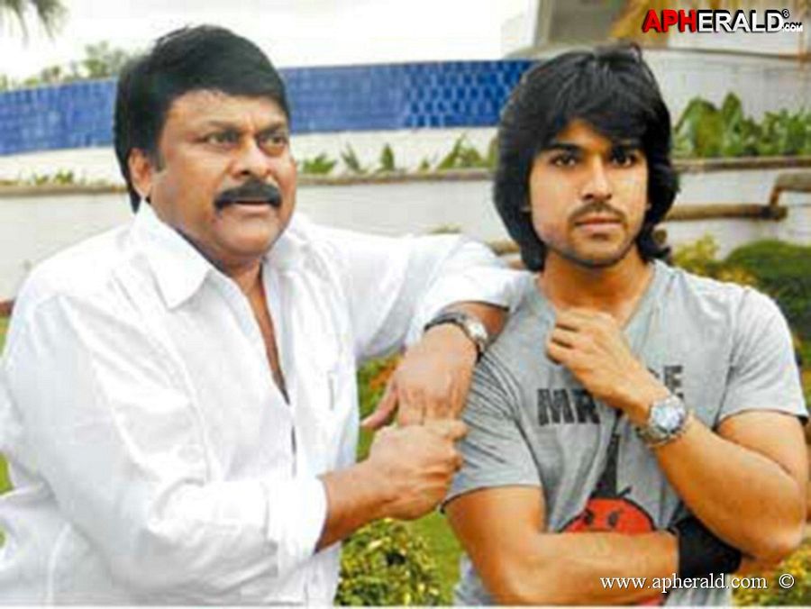 Chiranjeevi with Ramcharan Unseen Collection