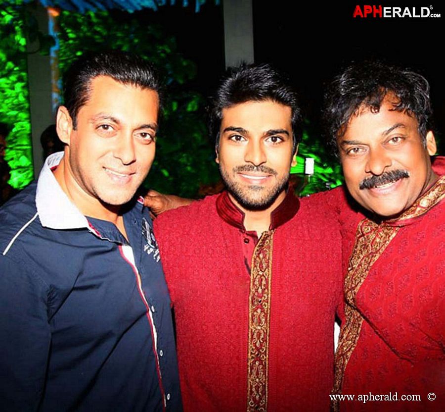 Chiranjeevi with Ramcharan Unseen Collection