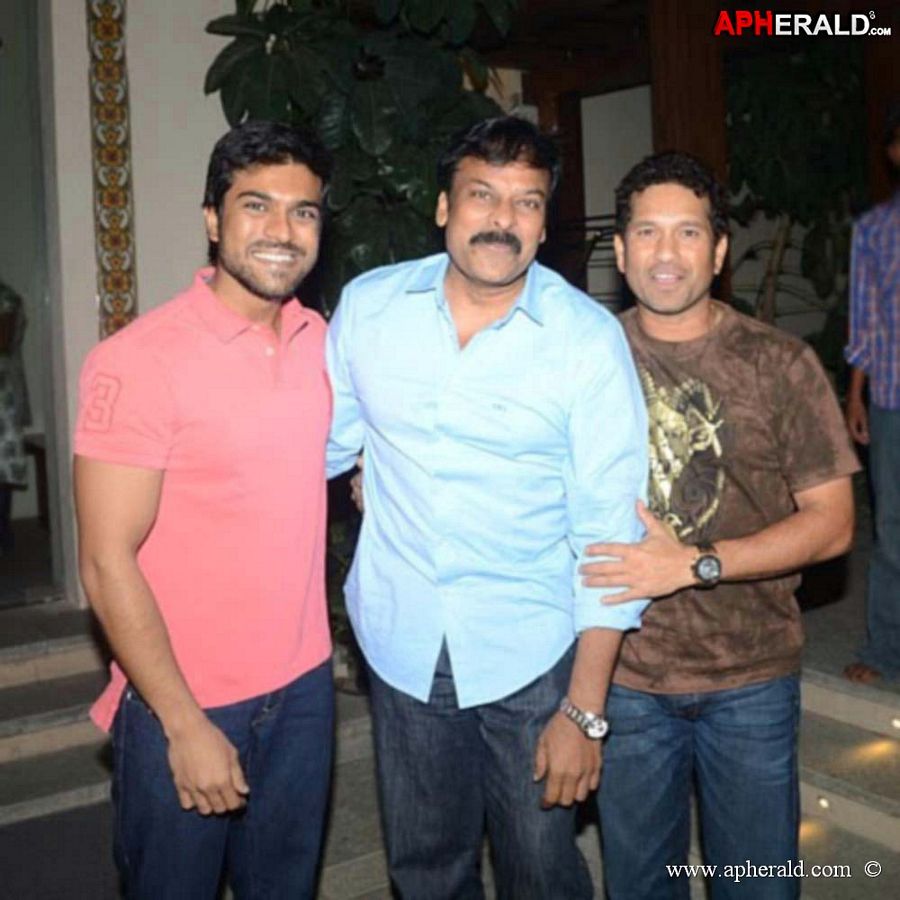 Chiranjeevi with Ramcharan Unseen Collection