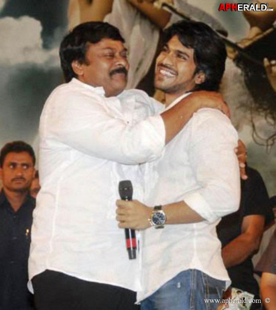 Chiranjeevi with Ramcharan Unseen Collection