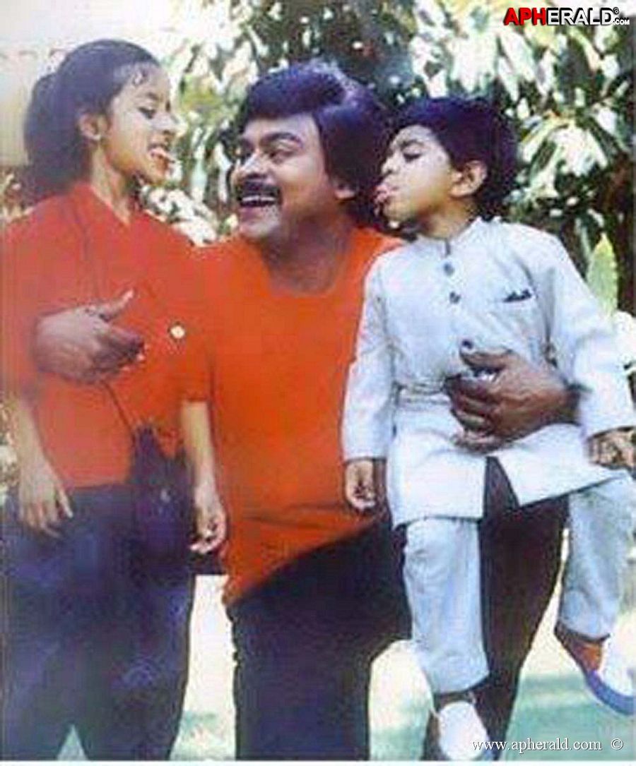 Chiranjeevi with Ramcharan Unseen Collection