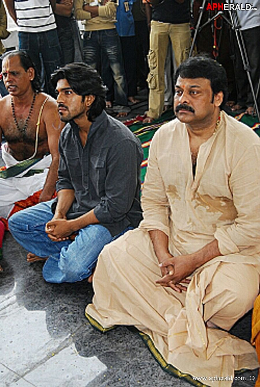 Chiranjeevi with Ramcharan Unseen Collection