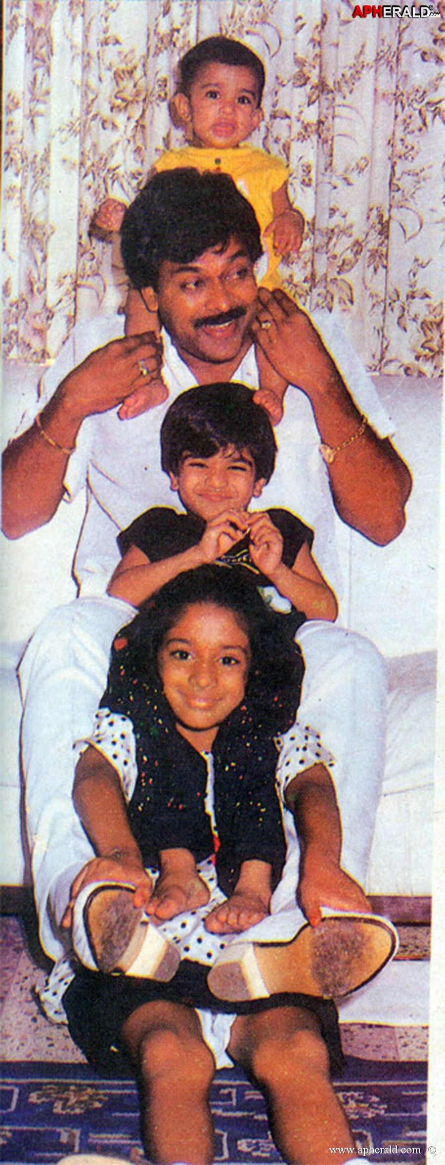Chiranjeevi with Ramcharan Unseen Collection