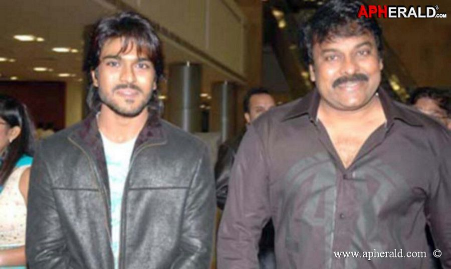 Chiranjeevi with Ramcharan Unseen Collection