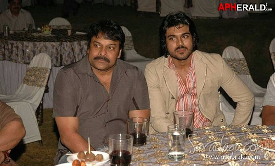 Chiranjeevi with Ramcharan Unseen Collection