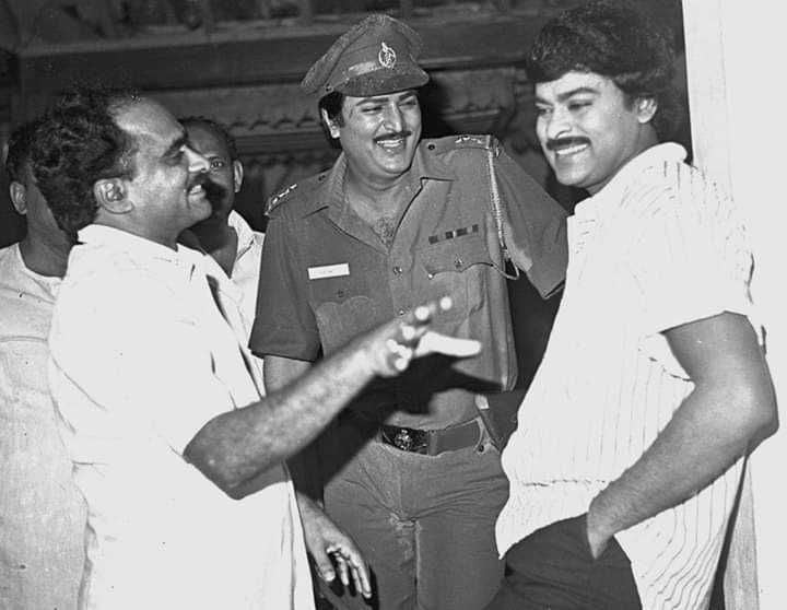 Chranjeevi and Vijaya Bapineedu Rare Pics 