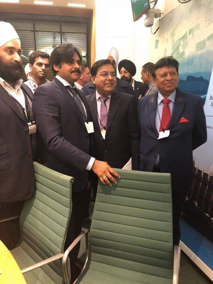 Clicks of Powerstar Pawan Kalyan IEBF Award in London Photos