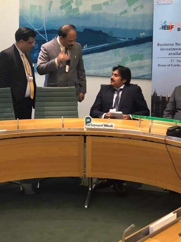 Clicks of Powerstar Pawan Kalyan IEBF Award in London Photos