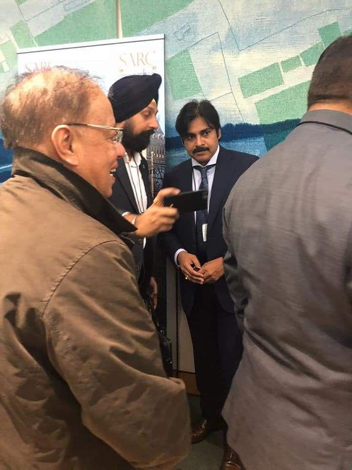 Clicks of Powerstar Pawan Kalyan IEBF Award in London Photos