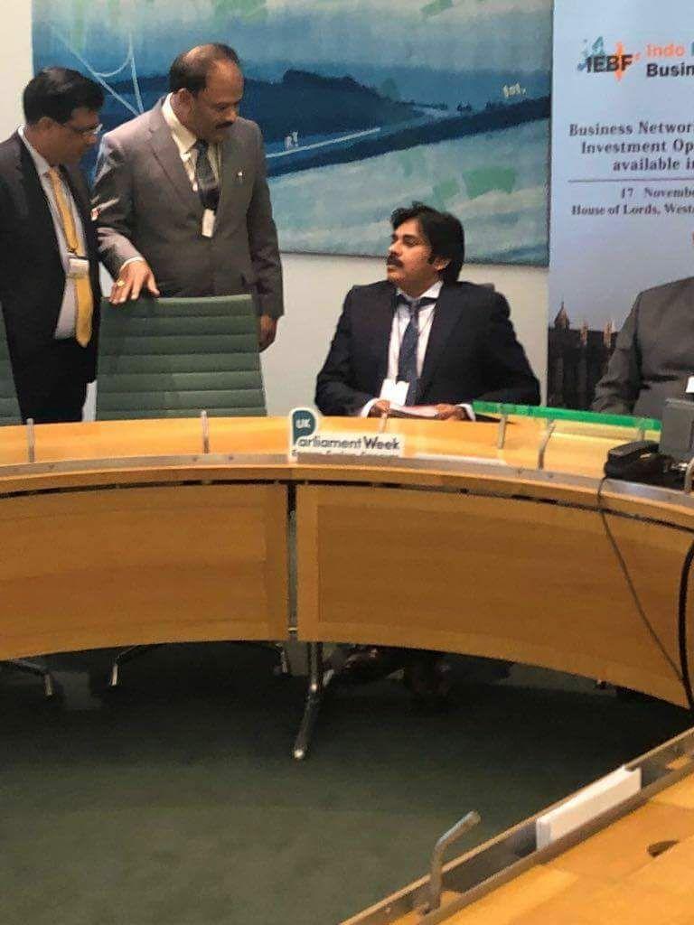 Clicks of Powerstar Pawan Kalyan IEBF Award in London Photos