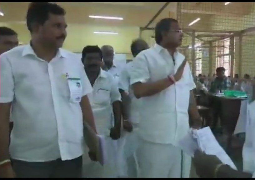 Congress leader Karti Chidambaram leading from Sivagangai