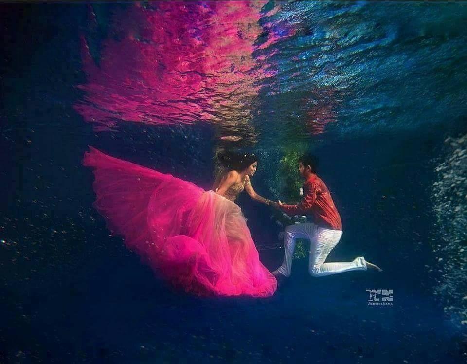 Crazy Underwater Pre-Wedding Shoot Photos that'll leave you Short of Breath