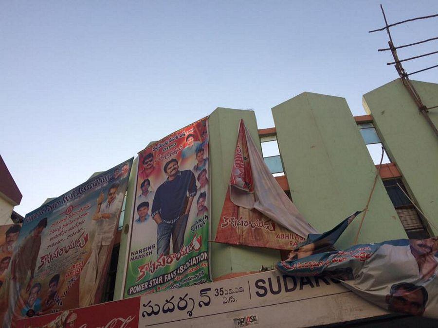 DEVI 70mm Theatre Management removed Flex & Banners of KATMARAYUDU