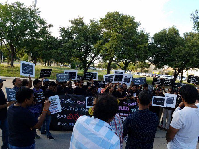 Dallas Protest Against Mahanadu Photos