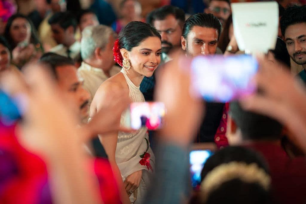 Deepika and Ranveer at wedding