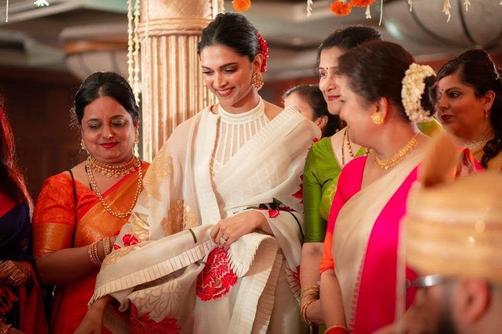 Deepika and Ranveer at wedding