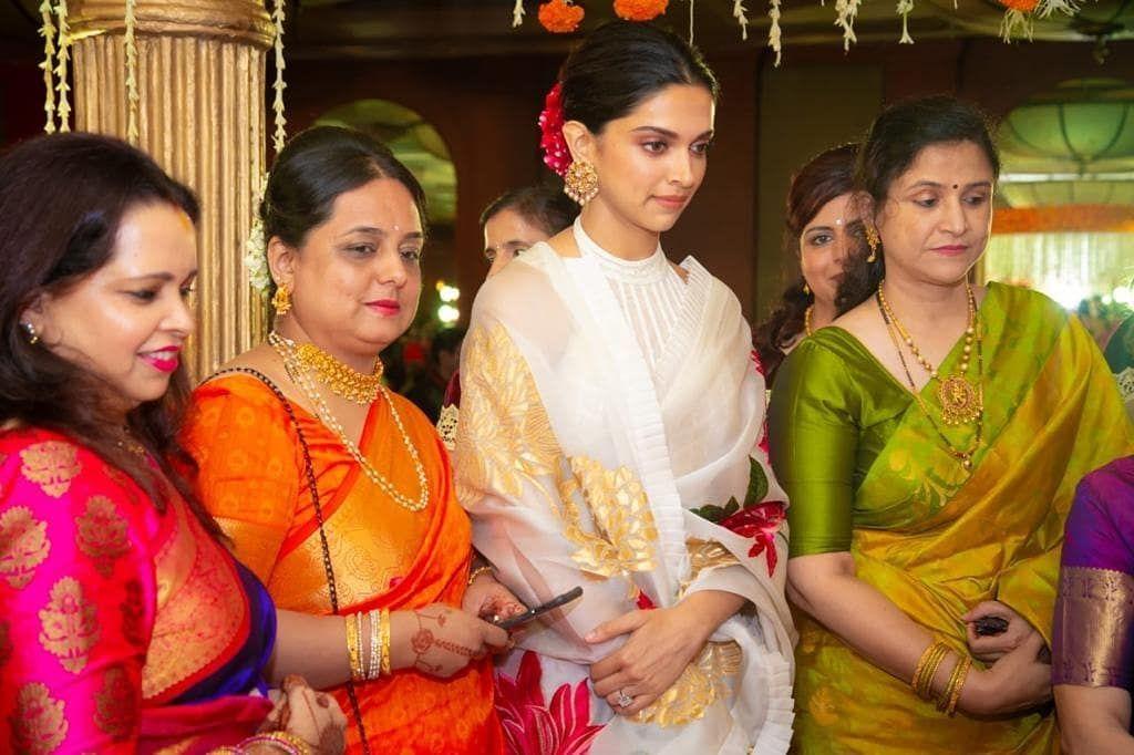 Deepika and Ranveer at wedding