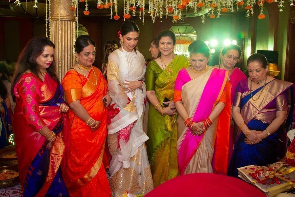 Deepika and Ranveer at wedding