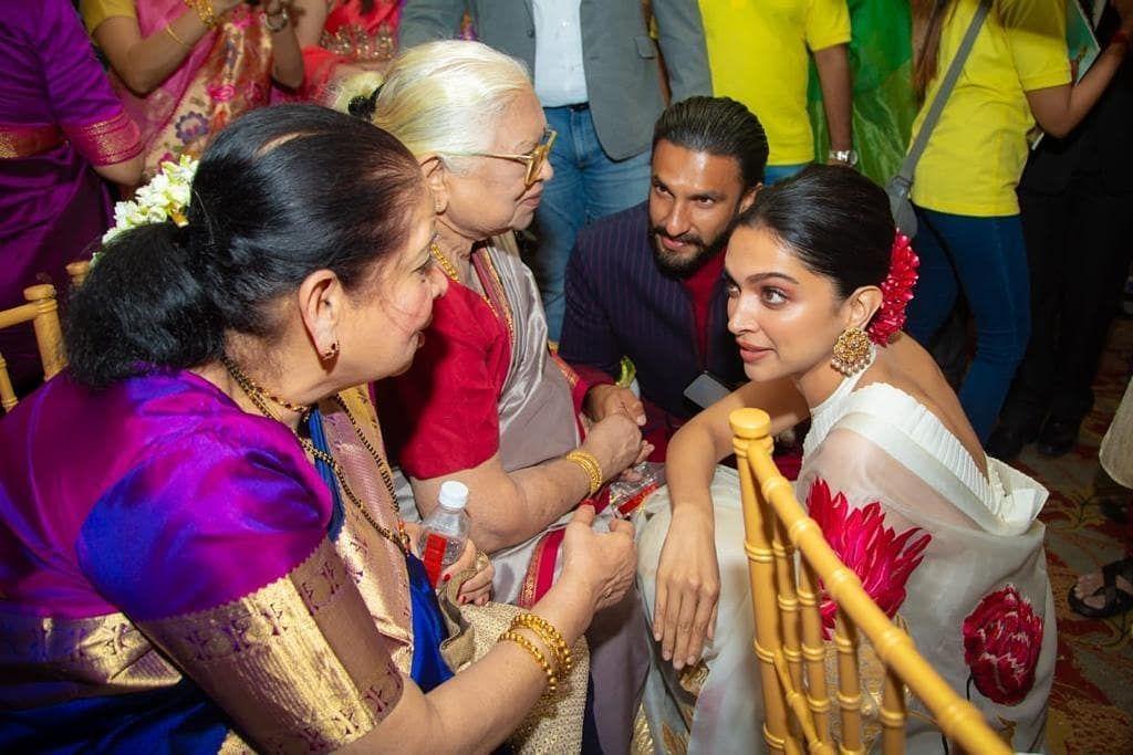 Deepika and Ranveer at wedding