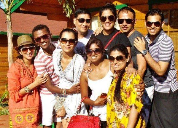 Drunk Actress Trisha Caught redhanded dancing on Streets Unseen Photos