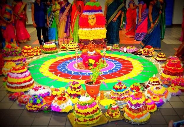 Dussehra Bathukamma images