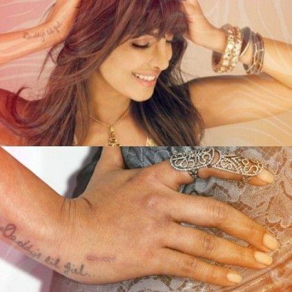 South Indian Celebrities With Their Tattoos Photos