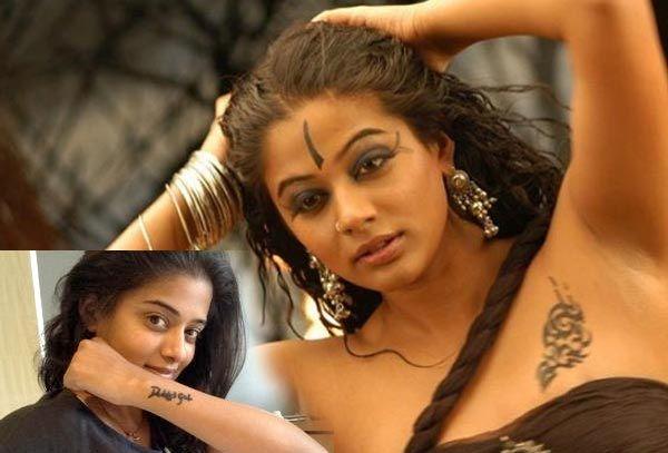 South Indian Celebrities With Their Tattoos Photos