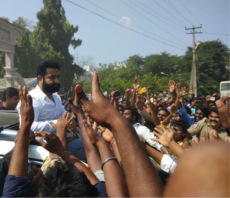 EXCLUSIVE: Young Tiger NTR at Bhadrachalam Temple Photos