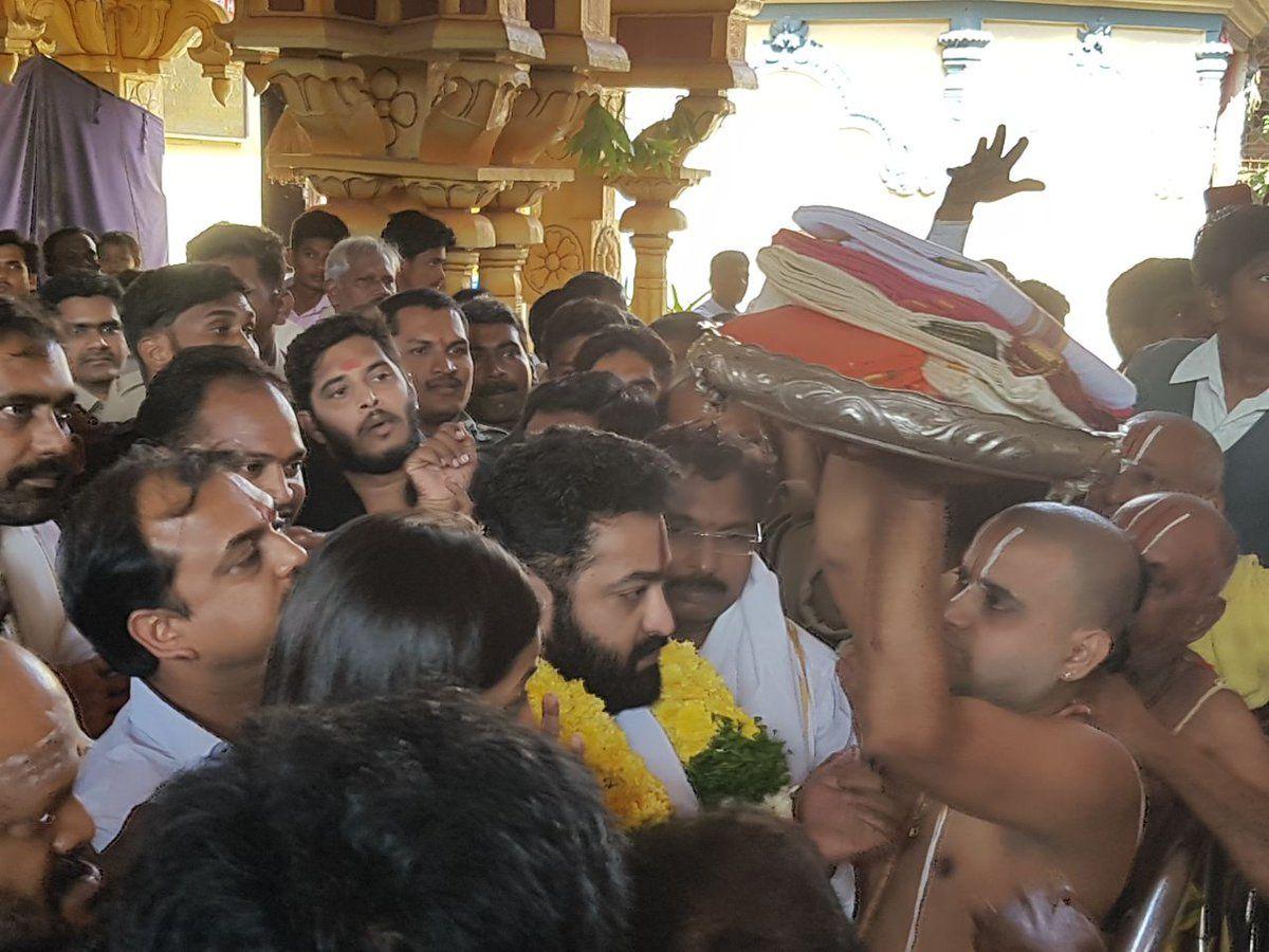 EXCLUSIVE: Young Tiger NTR at Bhadrachalam Temple Photos