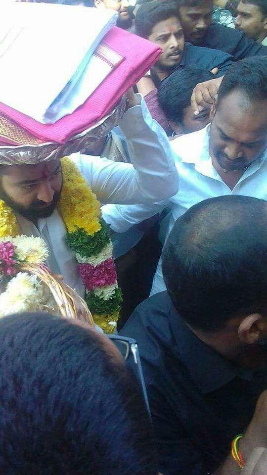 EXCLUSIVE: Young Tiger NTR at Bhadrachalam Temple Photos