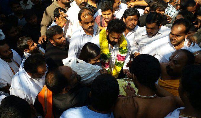 EXCLUSIVE: Young Tiger NTR at Bhadrachalam Temple Photos