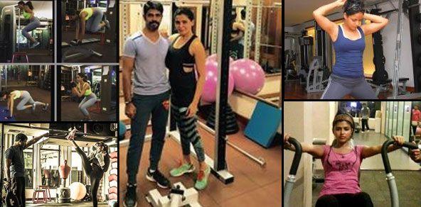 Exclusive Actresses Caught hardly Working Out In Gym