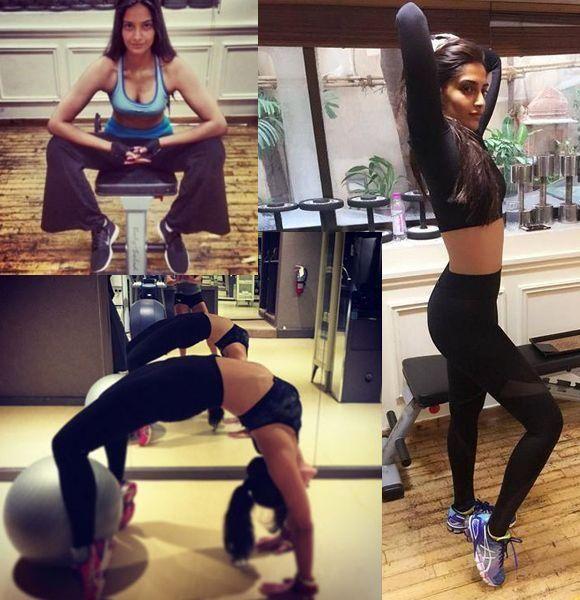 Exclusive Actresses Caught hardly Working Out In Gym