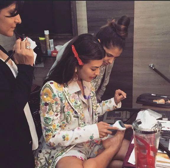 Exclusive Photos of Actress in Their Makeup Room