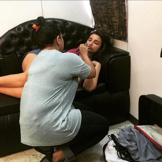 Exclusive Photos of Actress in Their Makeup Room