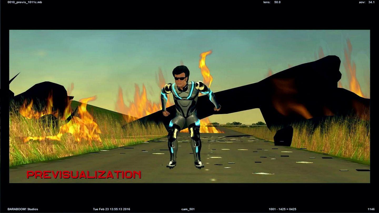 Exclusive Stills: Rajinikanth’s Robot 2.0 Movie Making