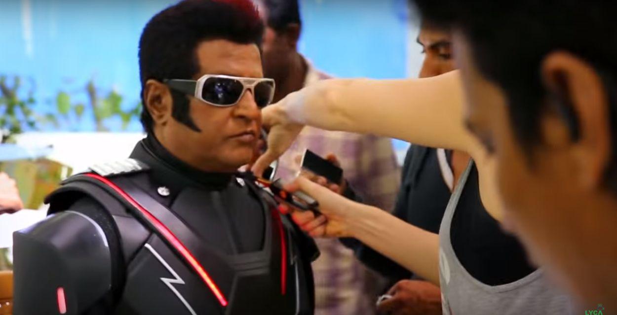 Exclusive Stills: Rajinikanth’s Robot 2.0 Movie Making