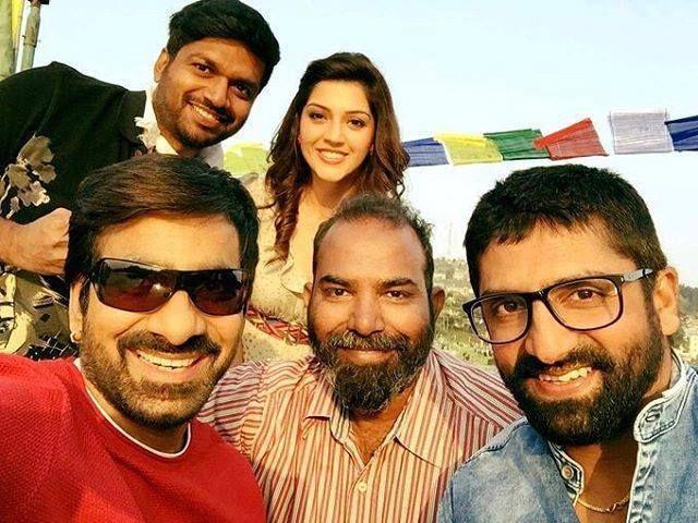 Exclusive Stills: Ravi Teja & Mehrene on the sets of Raja The Great