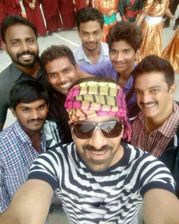 Exclusive Stills: Ravi Teja & Mehrene on the sets of Raja The Great