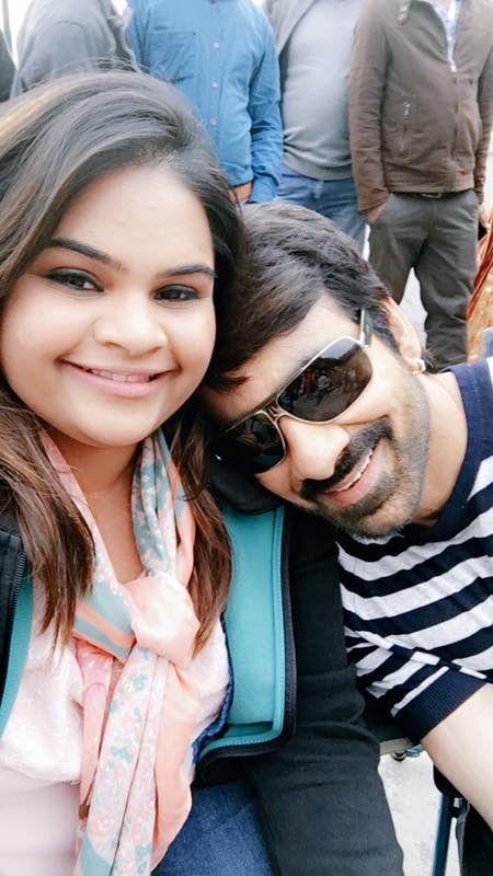 Exclusive Stills: Ravi Teja & Mehrene on the sets of Raja The Great