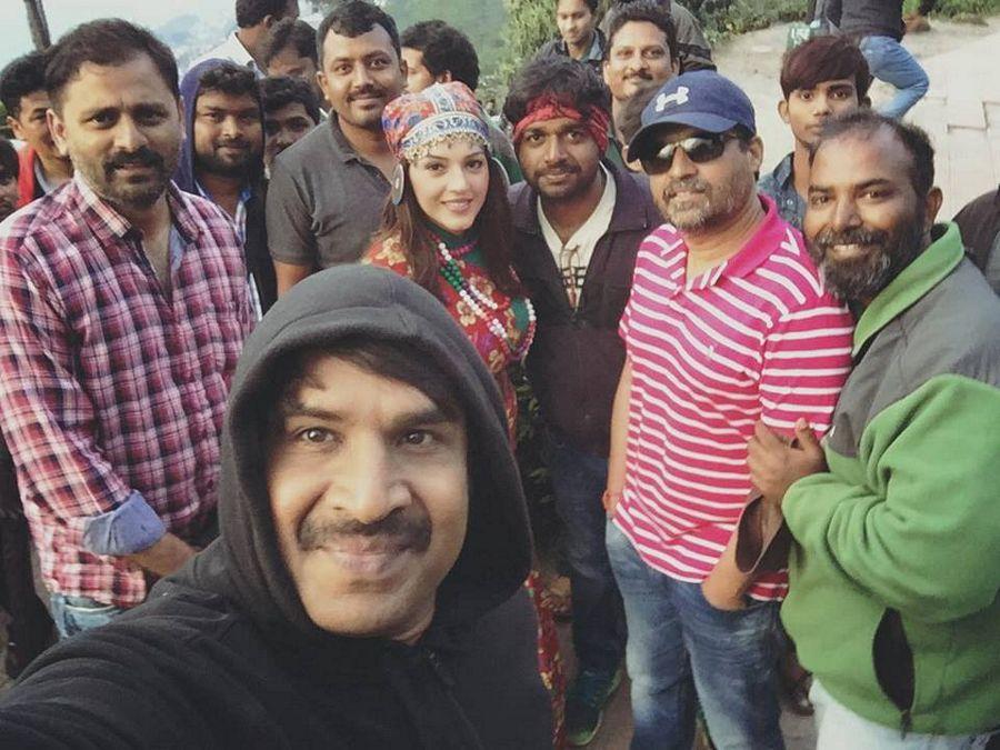 Exclusive Stills: Ravi Teja & Mehrene on the sets of Raja The Great