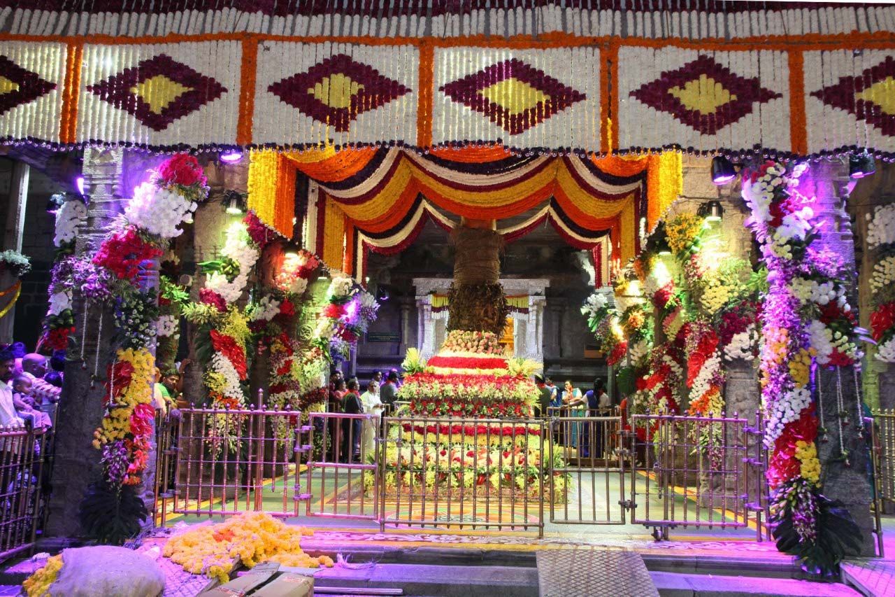 Flower Decorations for  Vaikunka Ekadasi at Tirumala